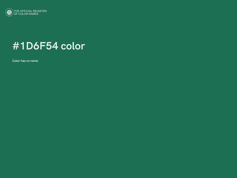 #1D6F54 color image