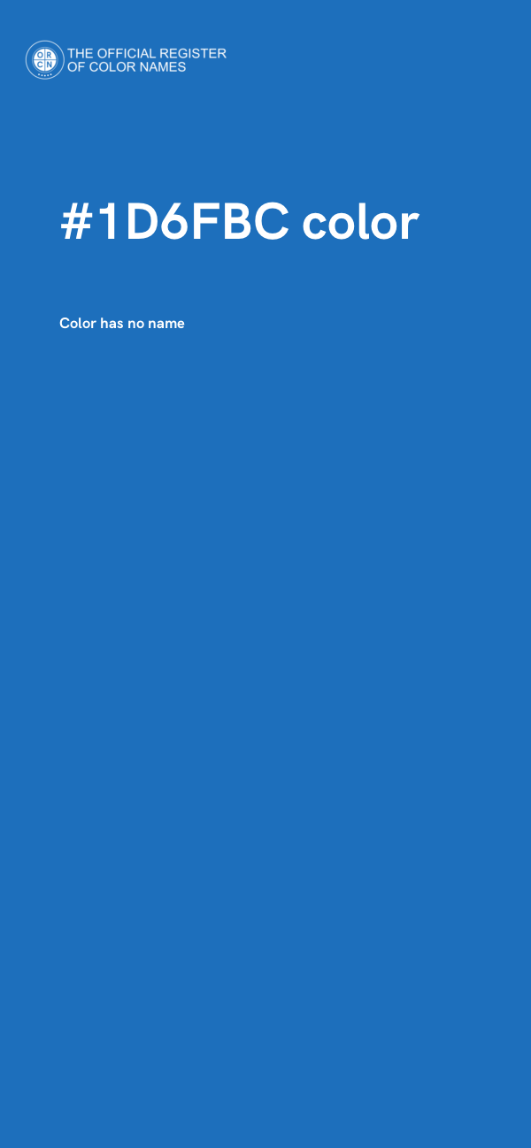 #1D6FBC color image