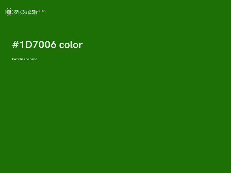 #1D7006 color image