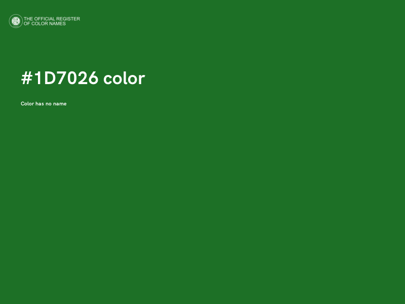 #1D7026 color image