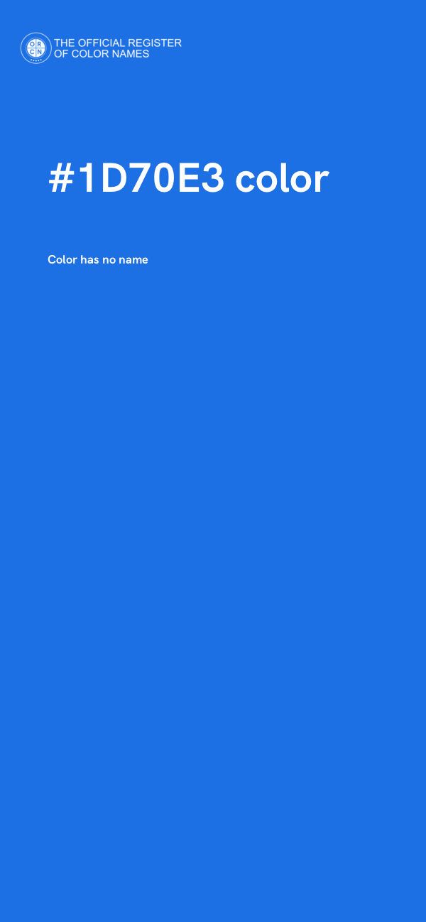 #1D70E3 color image