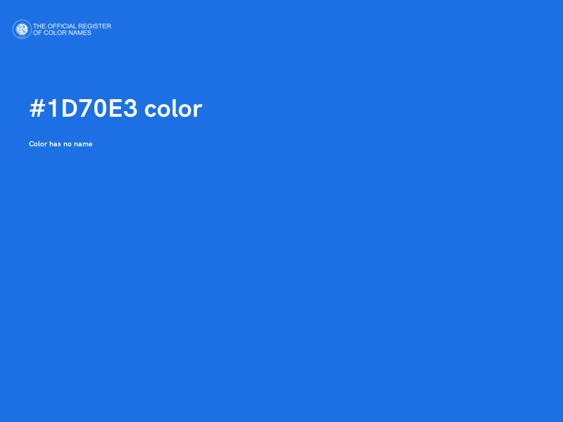 #1D70E3 color image