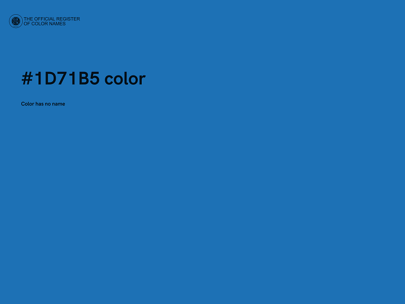 #1D71B5 color image