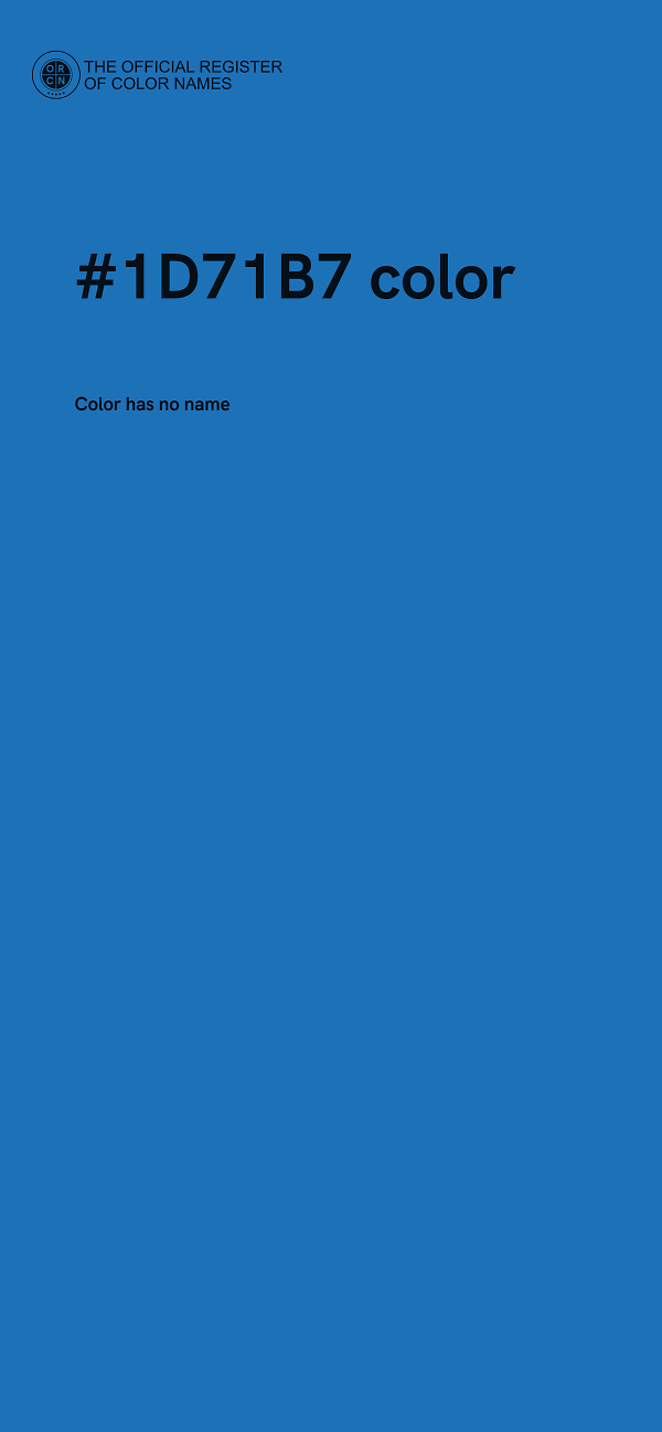 #1D71B7 color image