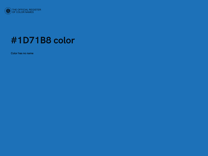 #1D71B8 color image