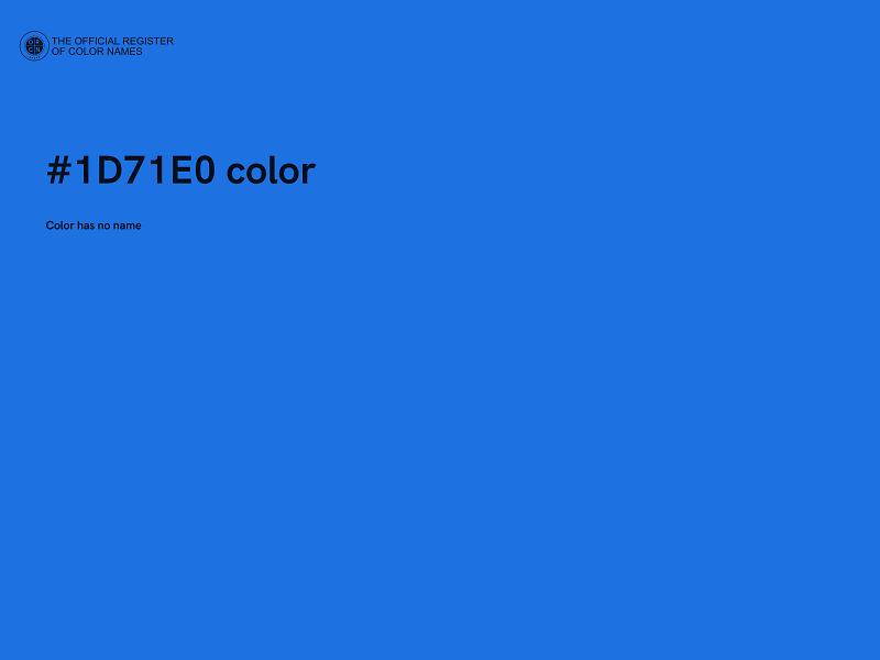 #1D71E0 color image