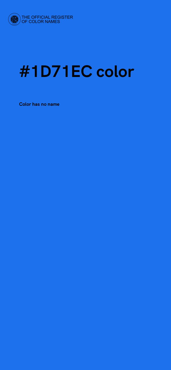 #1D71EC color image