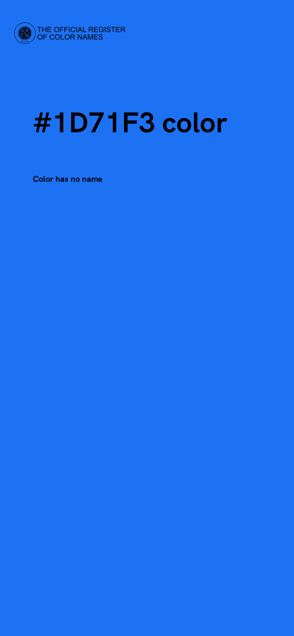 #1D71F3 color image