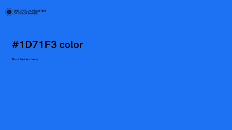 #1D71F3 color image