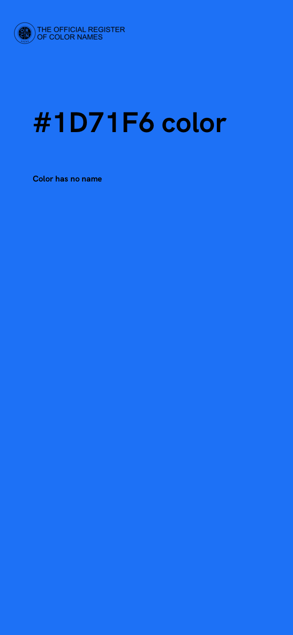 #1D71F6 color image