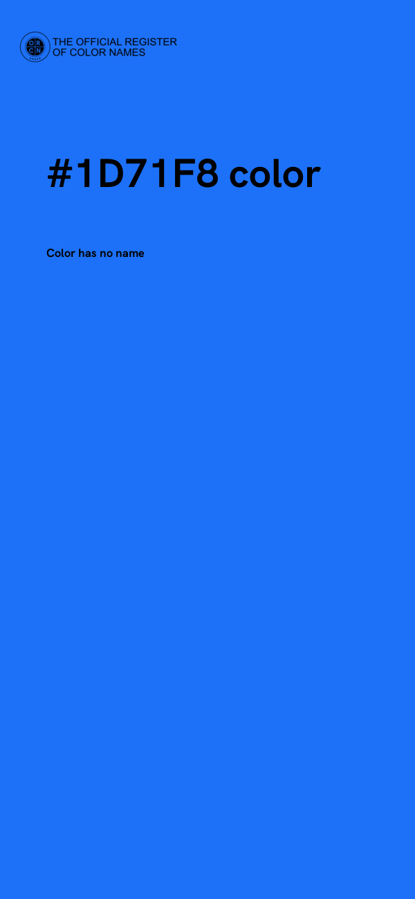 #1D71F8 color image
