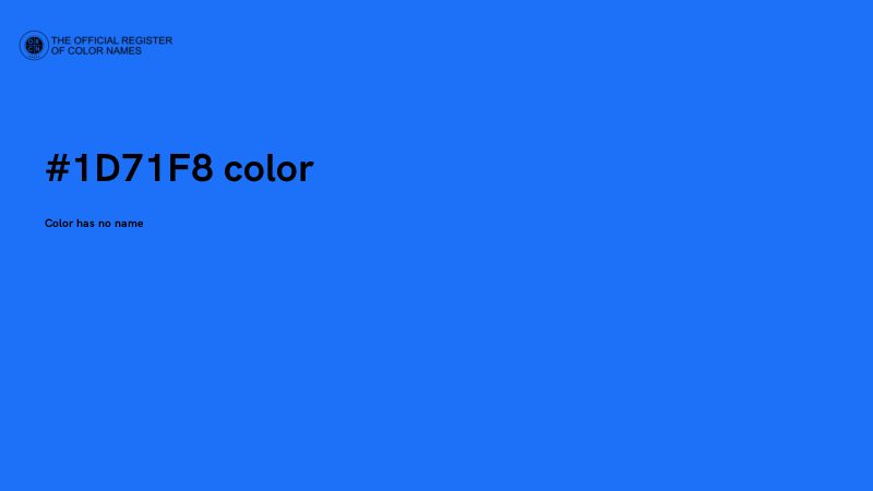 #1D71F8 color image