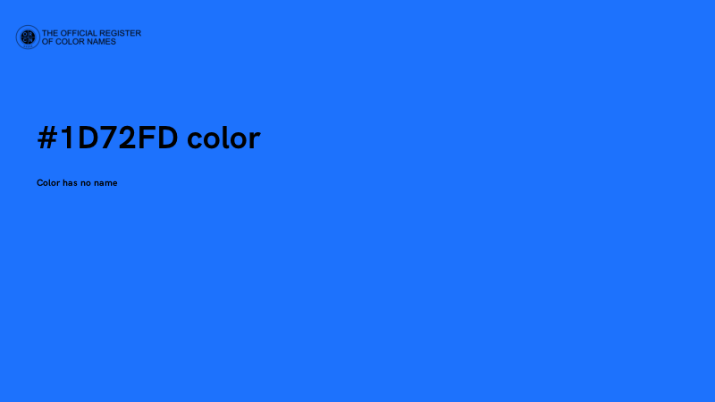 #1D72FD color image
