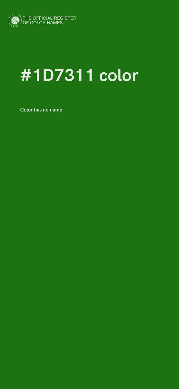 #1D7311 color image