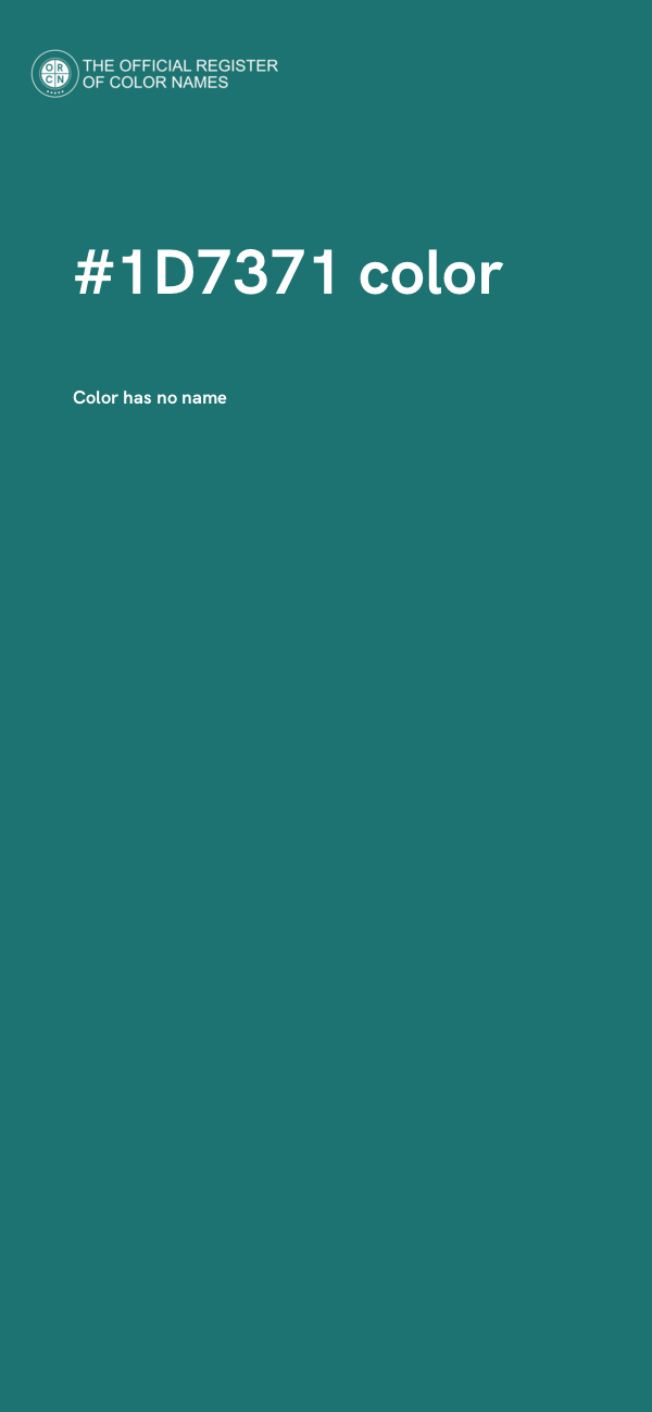 #1D7371 color image