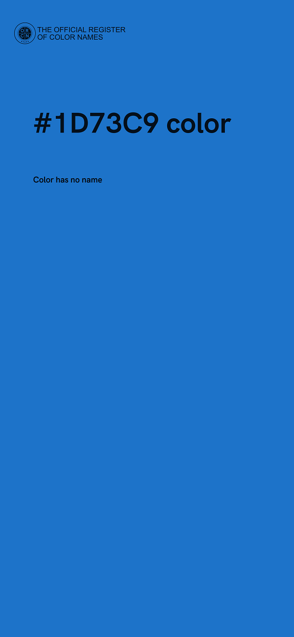 #1D73C9 color image