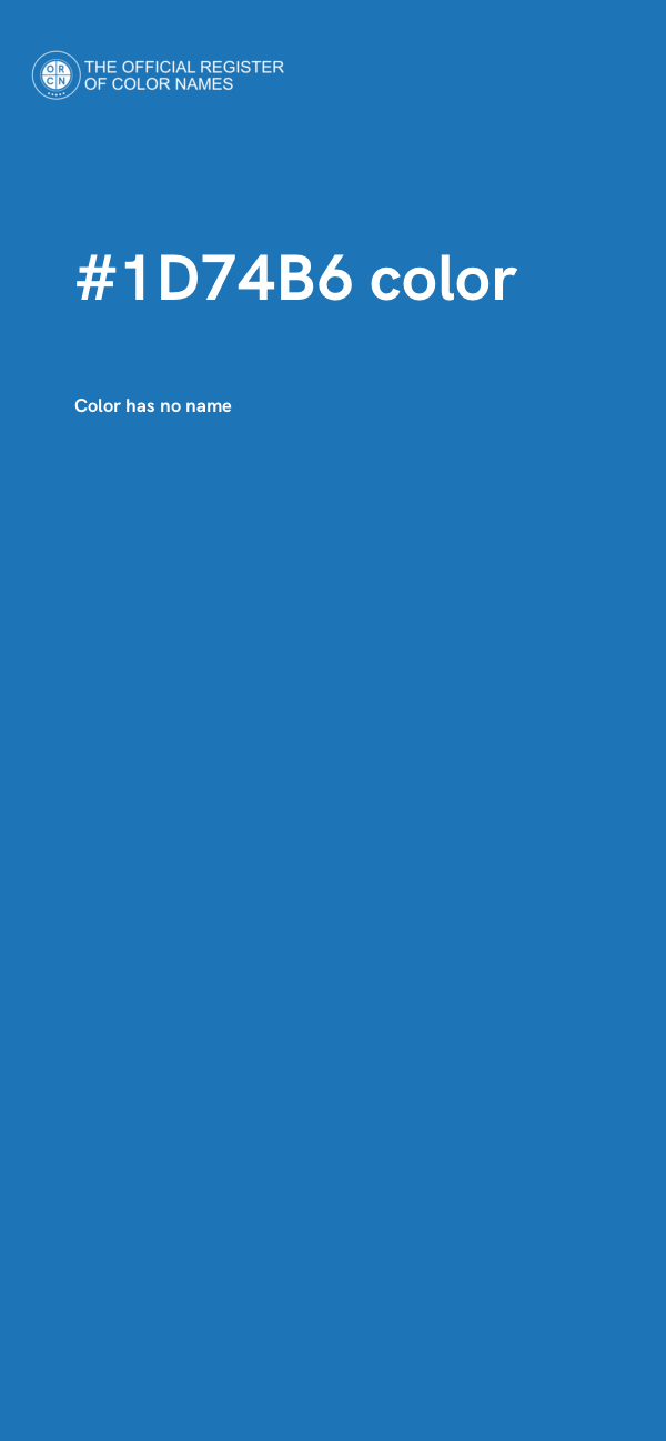 #1D74B6 color image