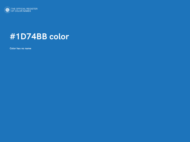 #1D74BB color image