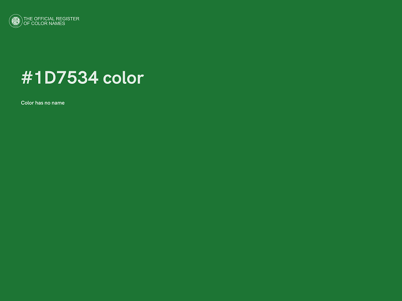 #1D7534 color image