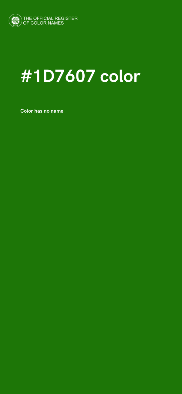 #1D7607 color image