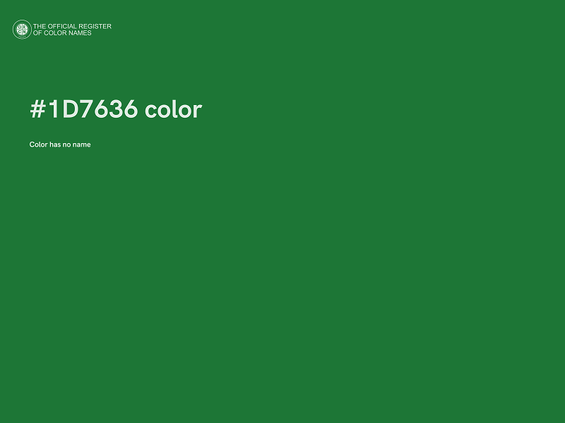 #1D7636 color image