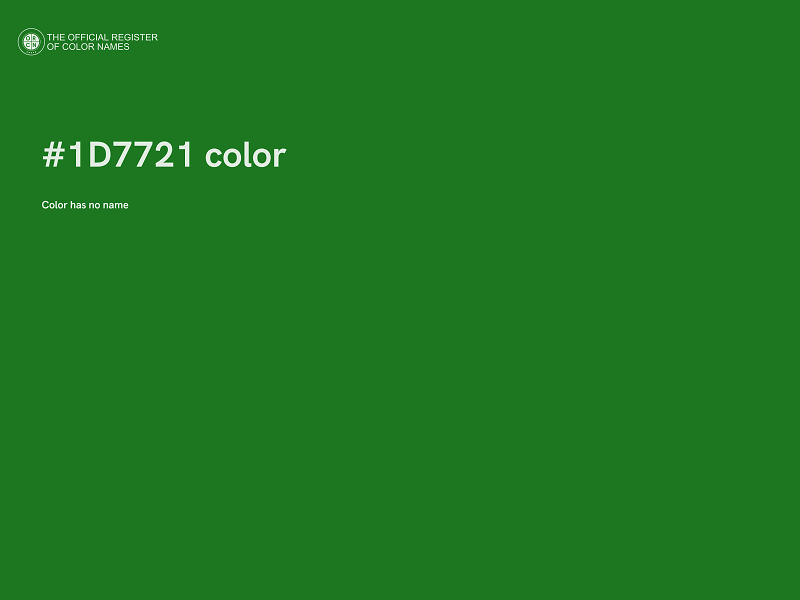 #1D7721 color image