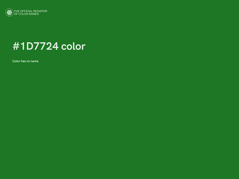 #1D7724 color image