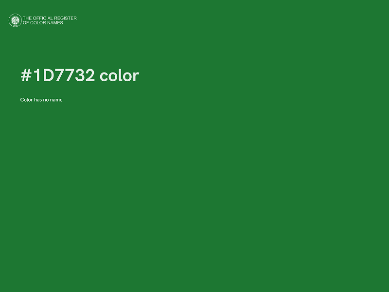 #1D7732 color image