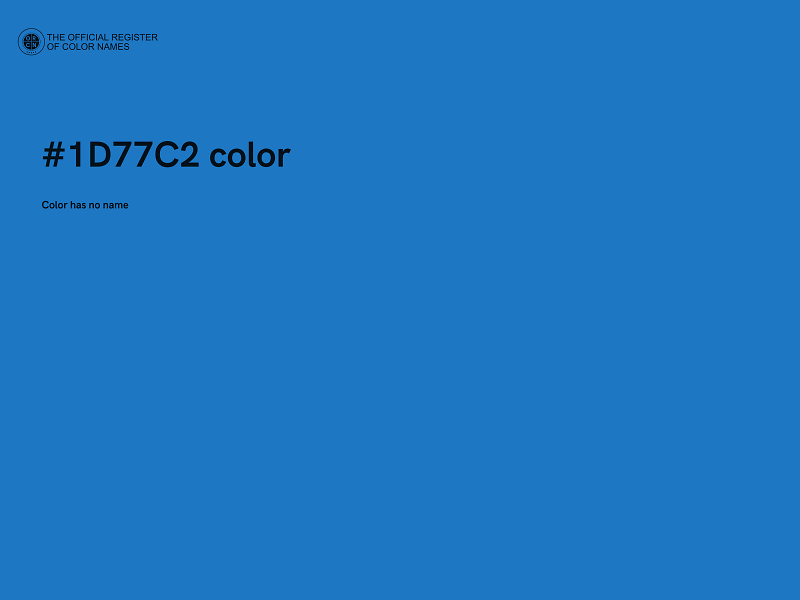 #1D77C2 color image