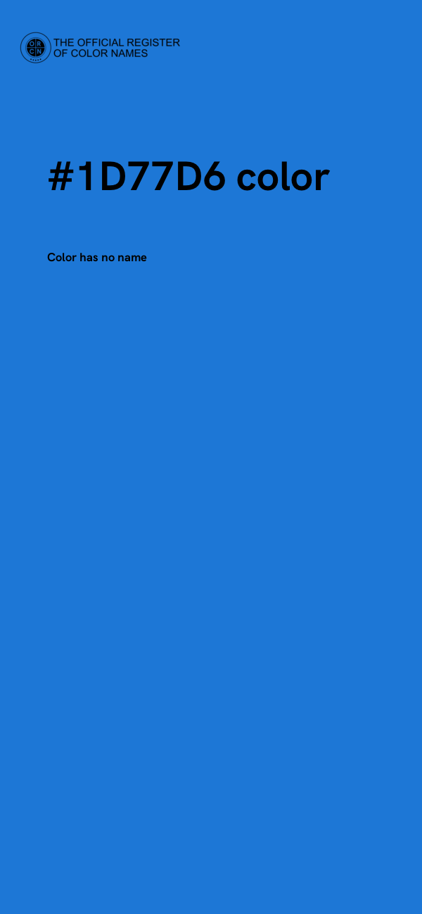 #1D77D6 color image