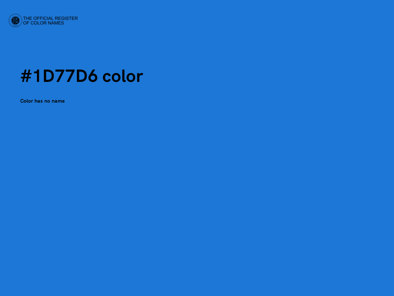 #1D77D6 color image