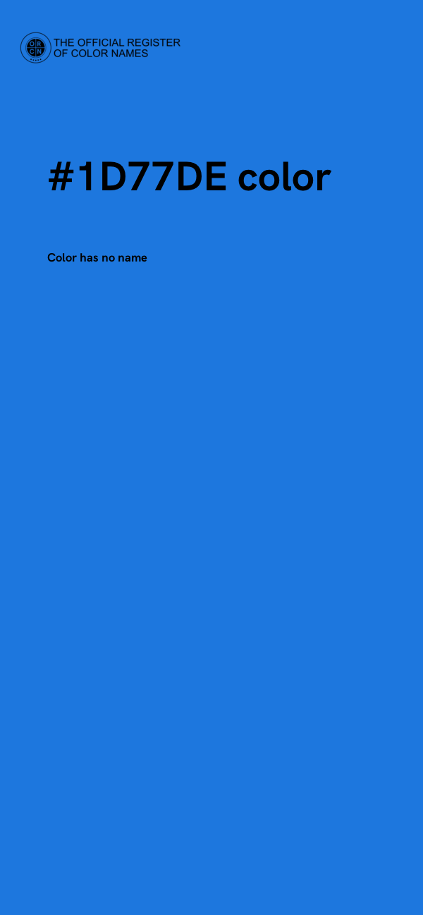 #1D77DE color image