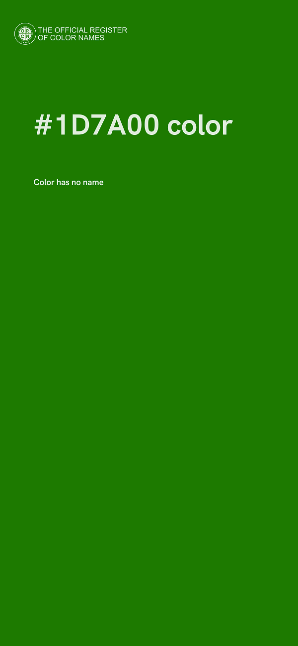 #1D7A00 color image