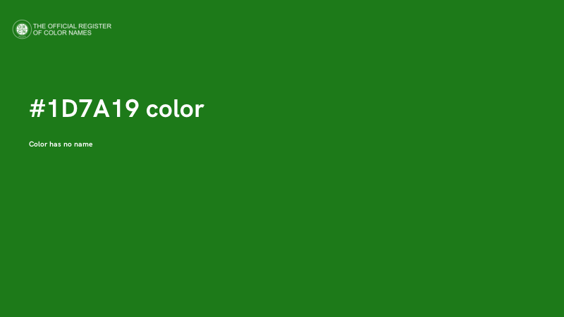 #1D7A19 color image