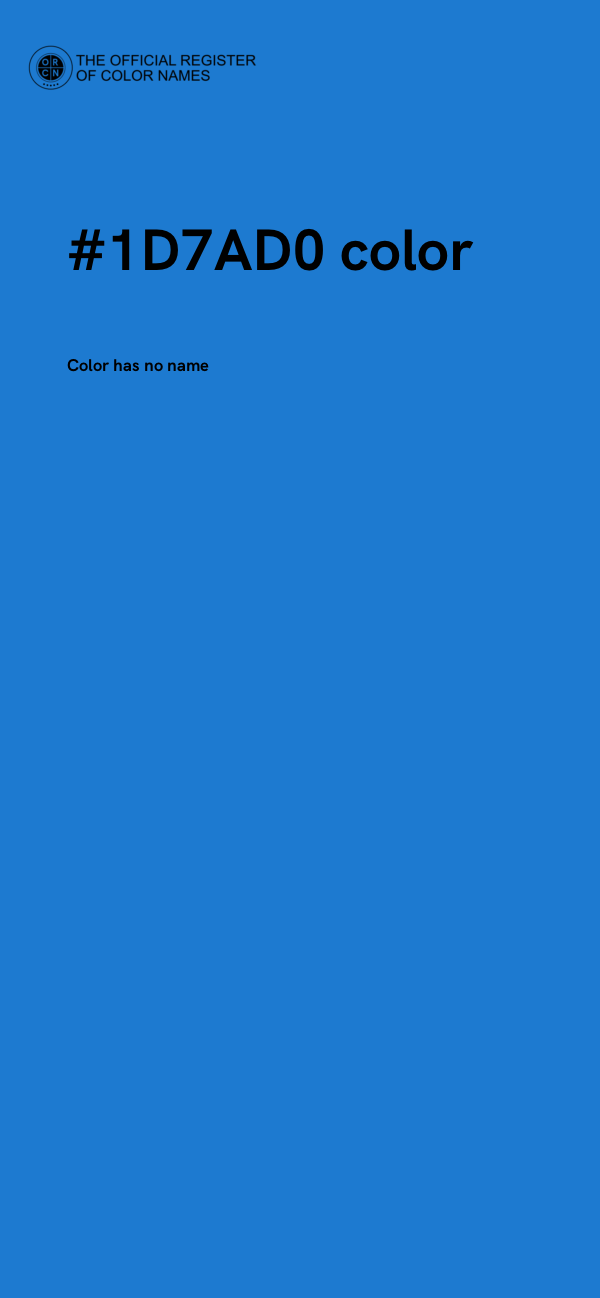 #1D7AD0 color image