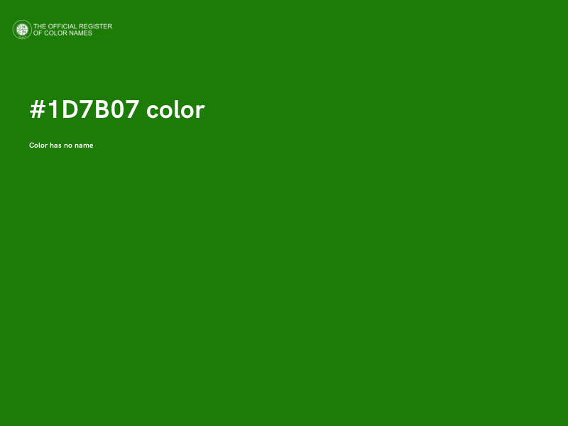 #1D7B07 color image
