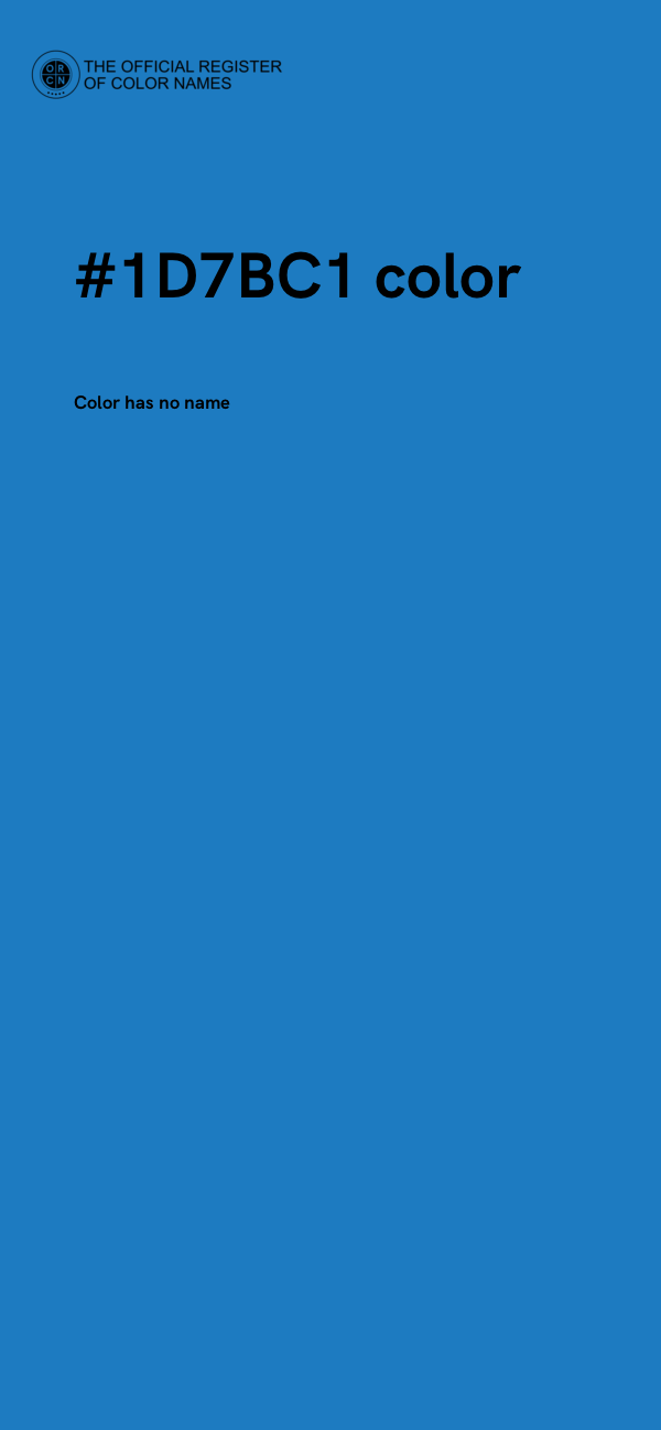 #1D7BC1 color image