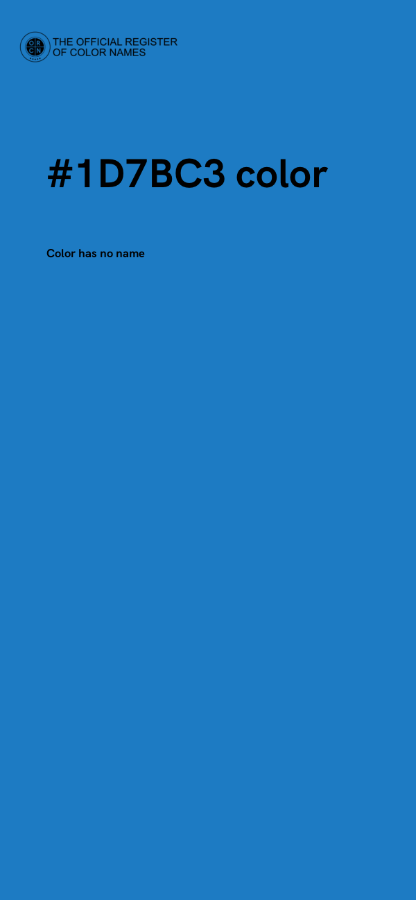 #1D7BC3 color image