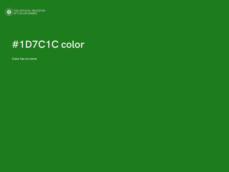 #1D7C1C color image