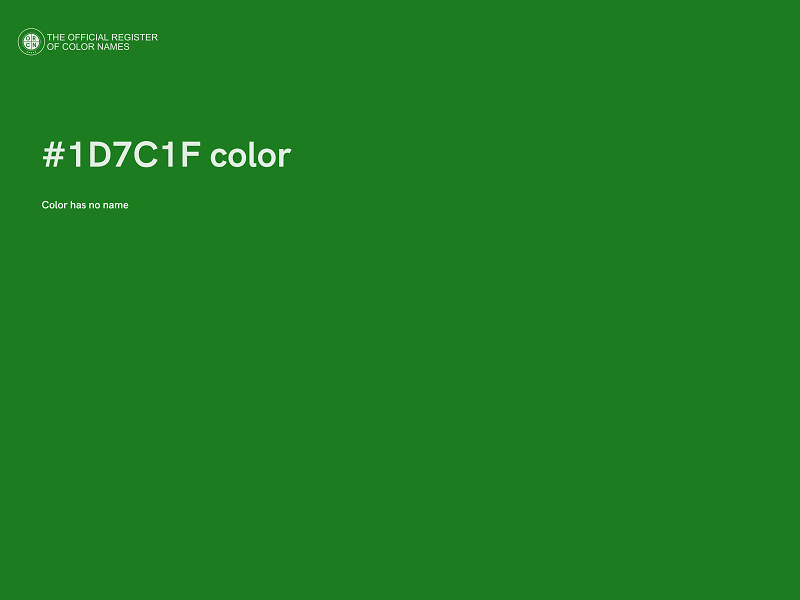#1D7C1F color image