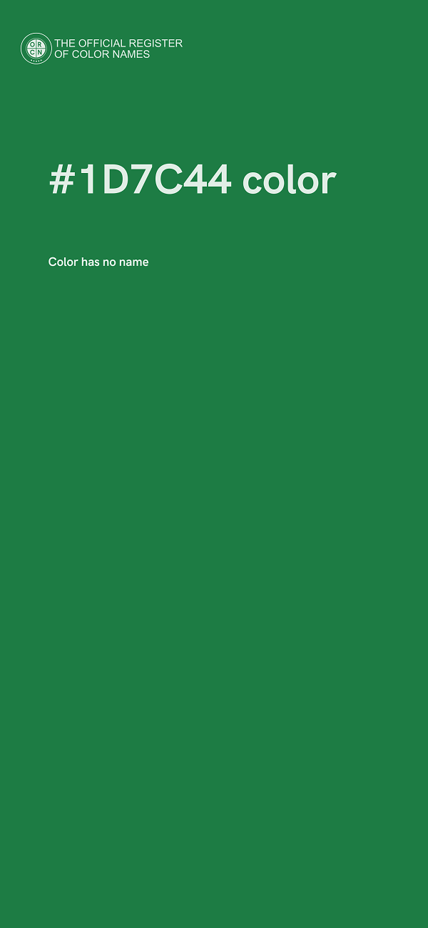 #1D7C44 color image
