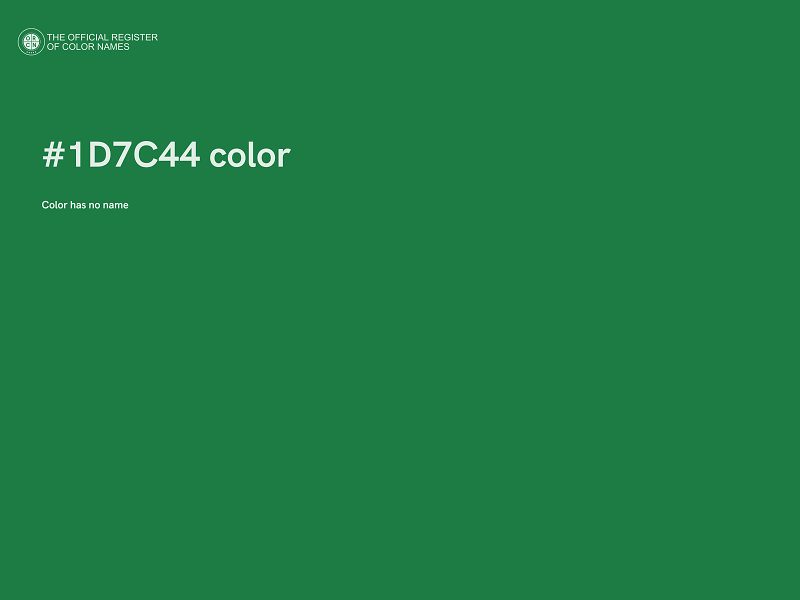 #1D7C44 color image