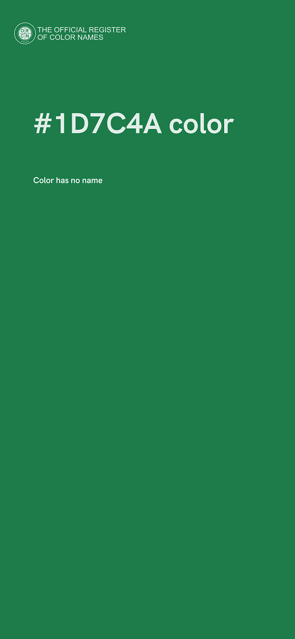 #1D7C4A color image