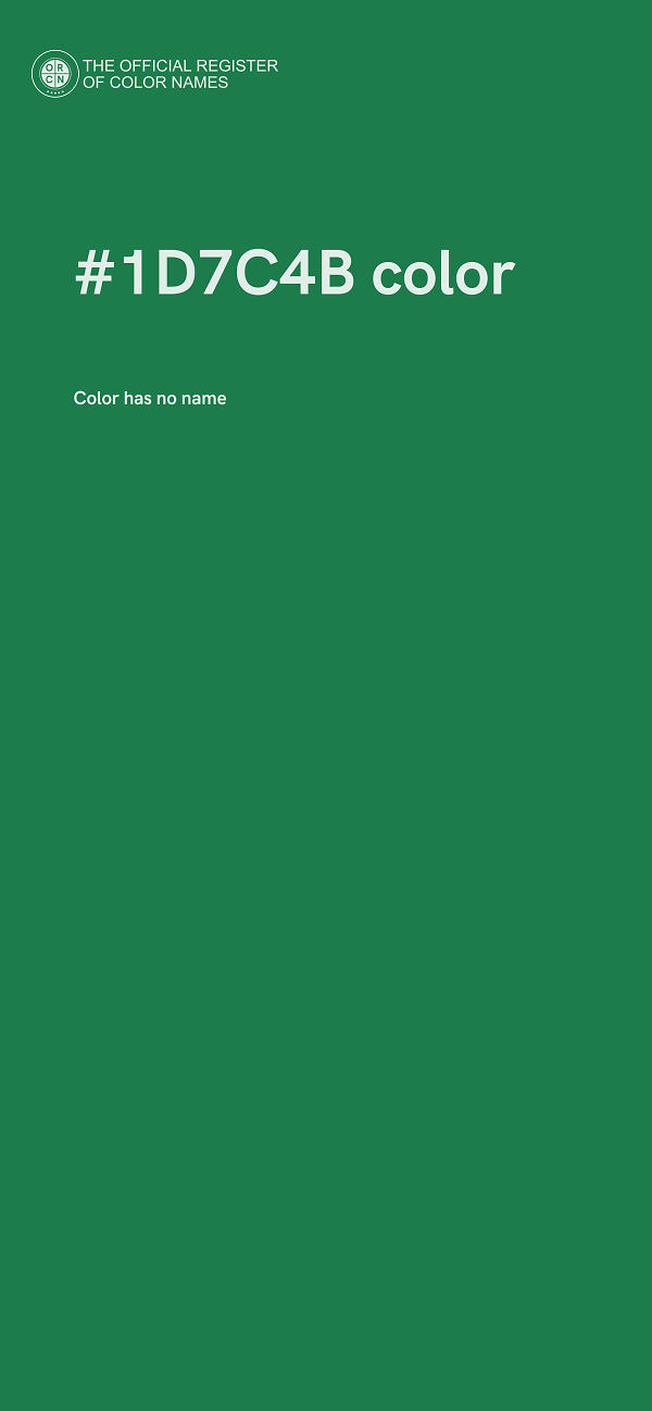 #1D7C4B color image