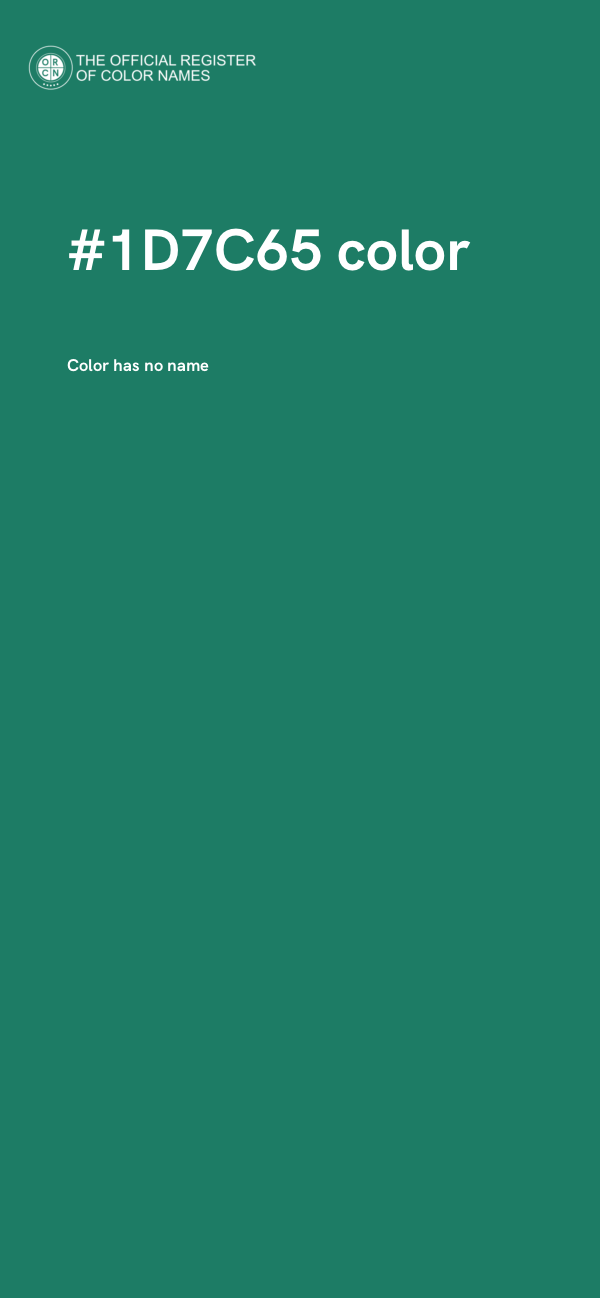 #1D7C65 color image