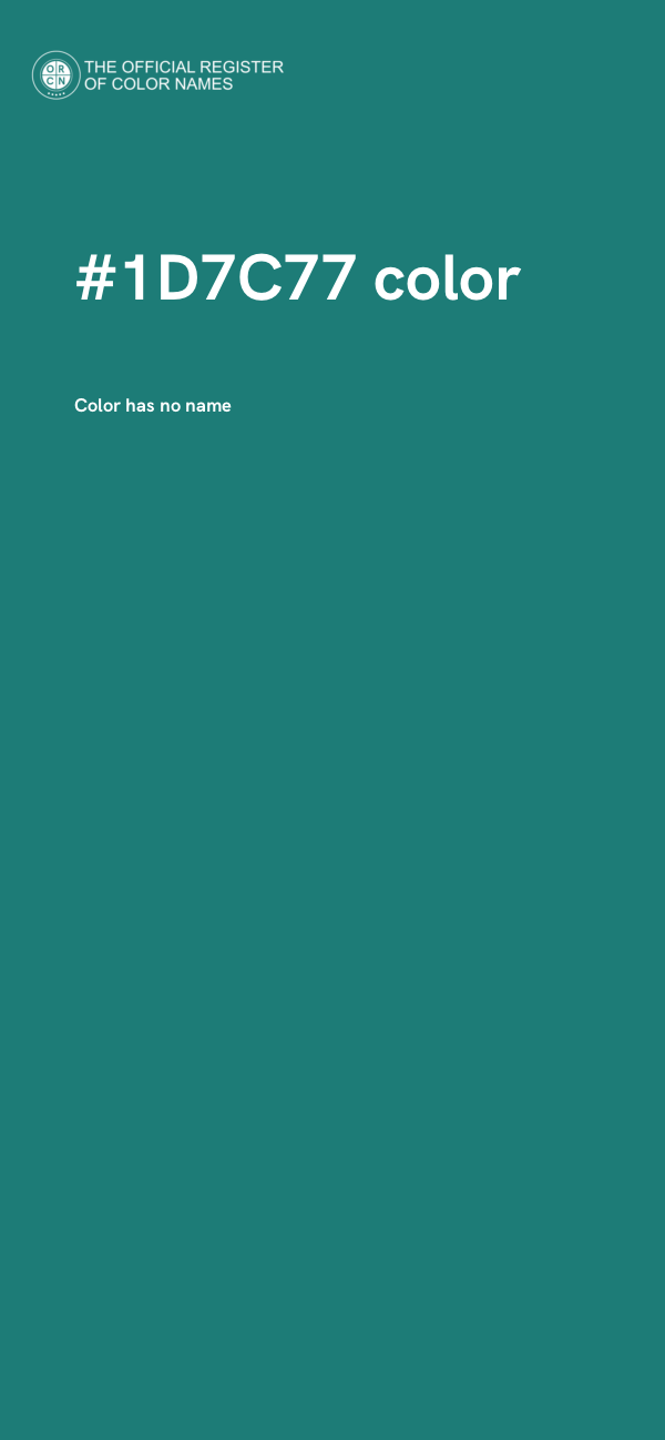 #1D7C77 color image