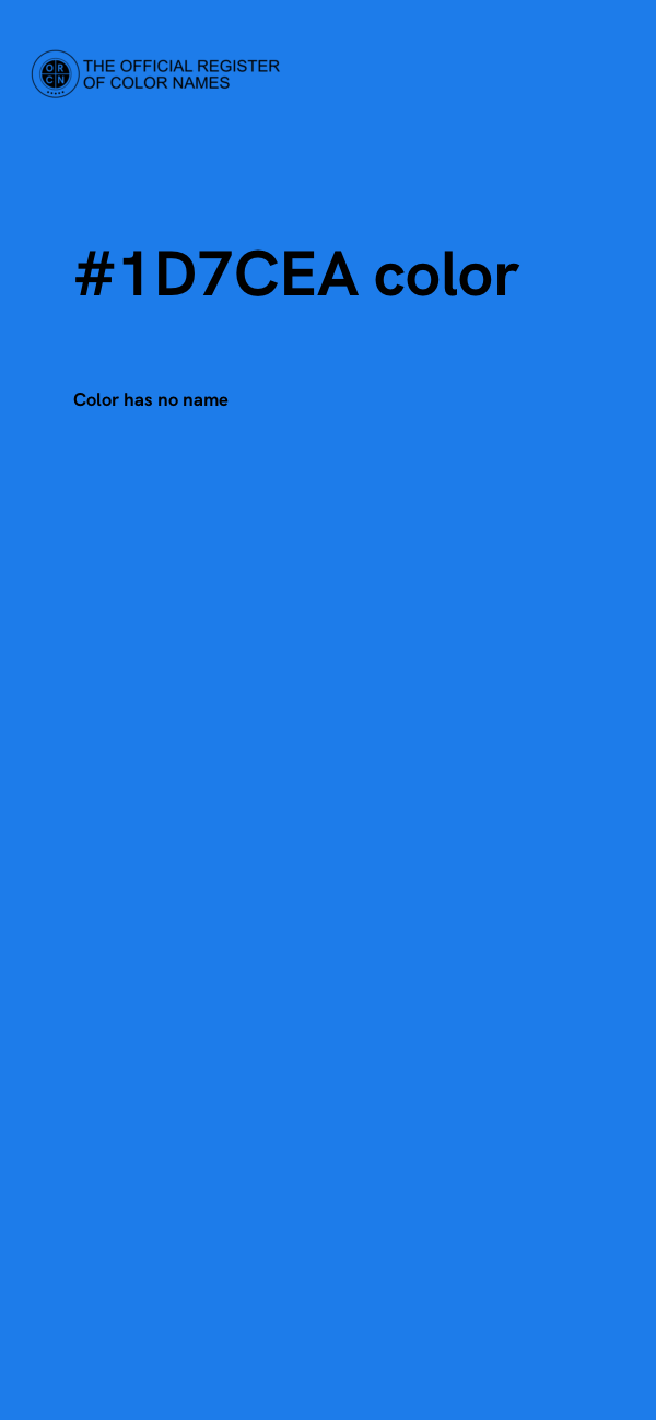 #1D7CEA color image