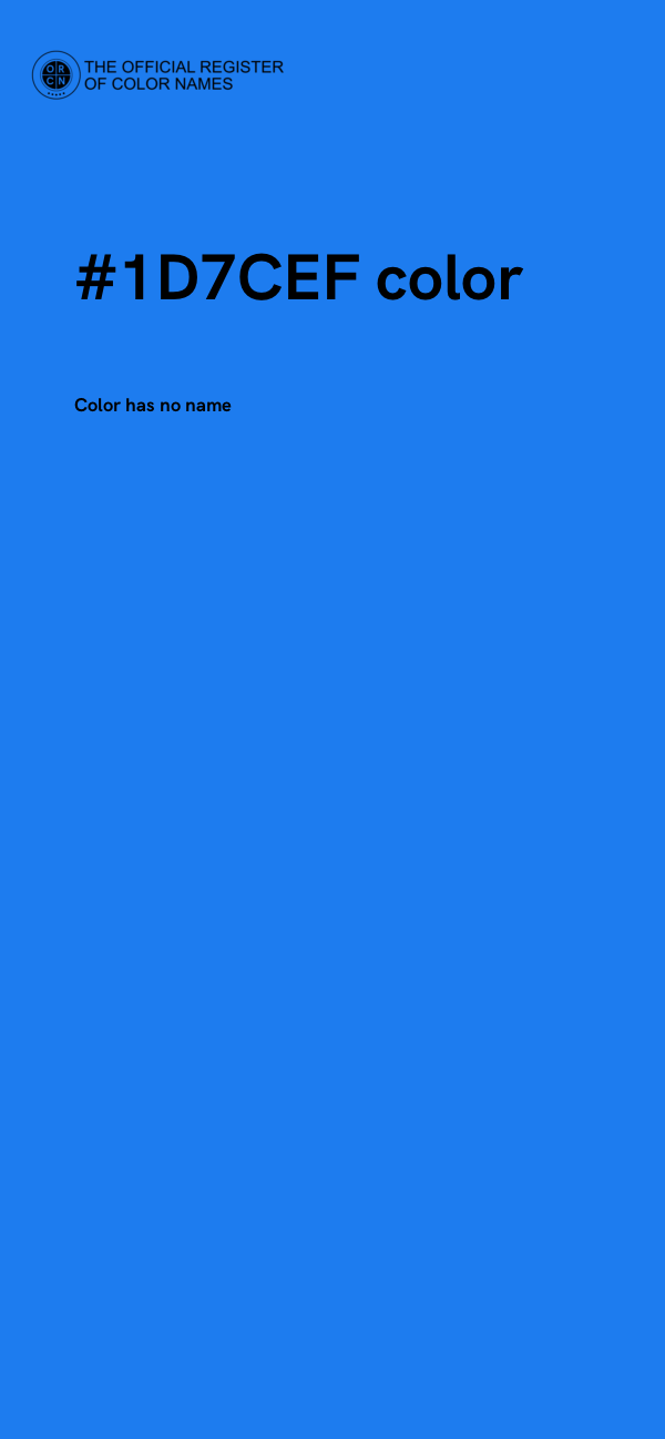 #1D7CEF color image