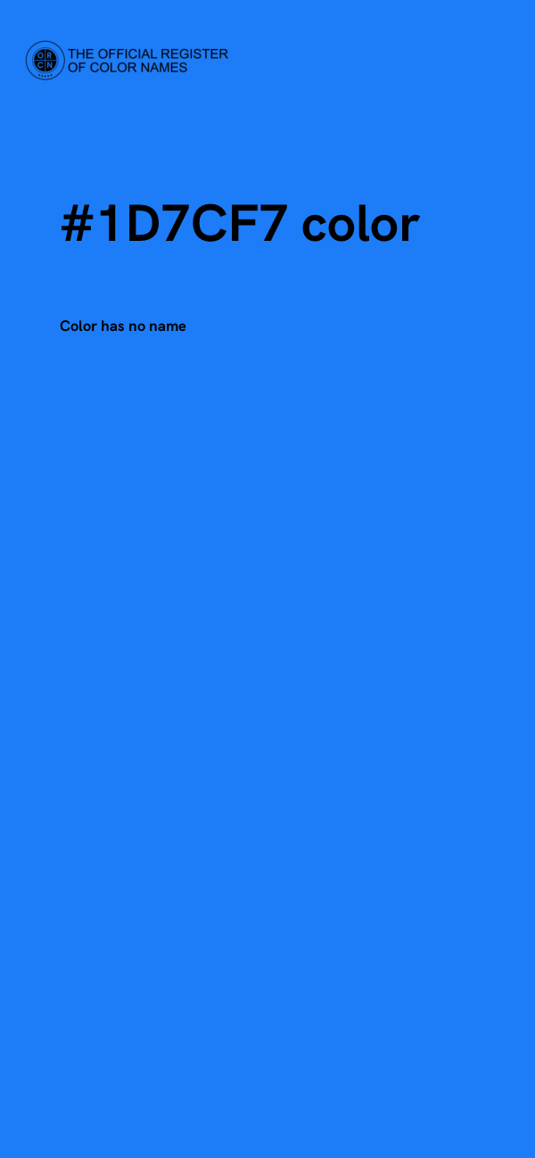 #1D7CF7 color image
