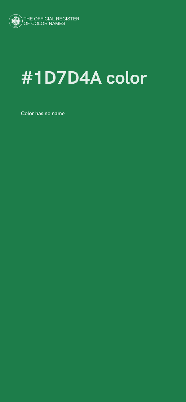 #1D7D4A color image
